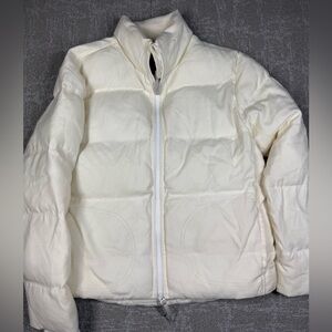 Allbirds Full Zip Wool Blend Puffer Jacket Women Size Small